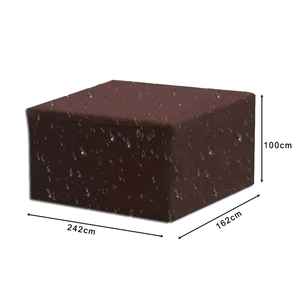 Protection Table de Jardin Rectangulaire 242x162x100 cm Housse Imperméable - 2