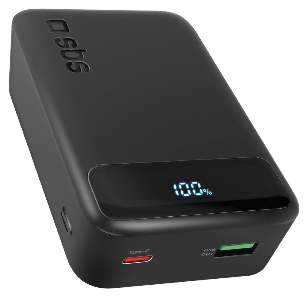 Powerbanka SBS 20 000 mAh 20W s LCD černá Obrázek produktu 
