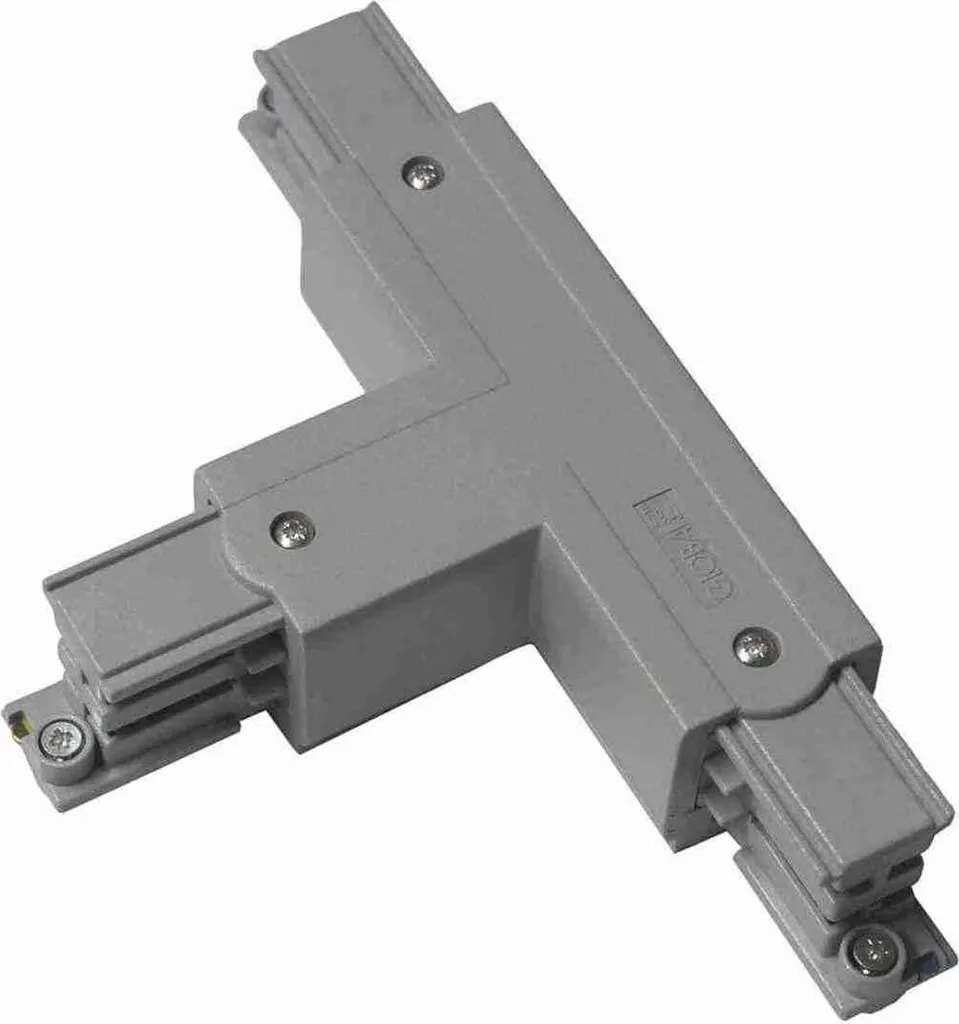 XTS39 GlobalTrac Connettore a T Trifase Grigio Argento - Terra DX