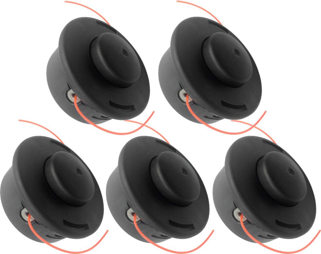 5x Trade-Shop Trimmerkopf / Fadenkopf / Mähkopf M12 x 1,5mm Linksgewinde kompatibel mit Stihl FS160 FS180 FS220 FS260C-E FS280 FS290 FS300 FS310 F...