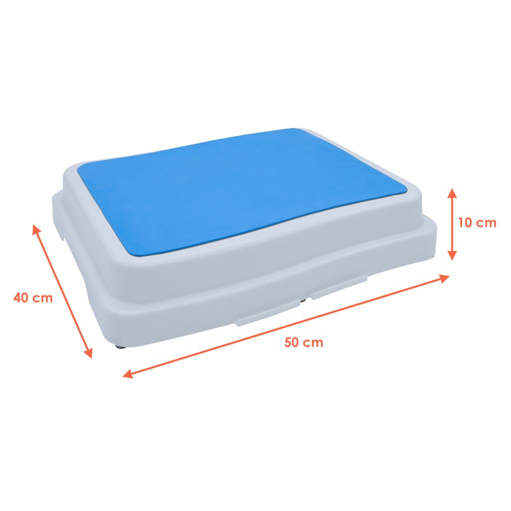 Trittstufe stapelbar weiß - 50 x 40 cm - Antirutsch Produktbild 2