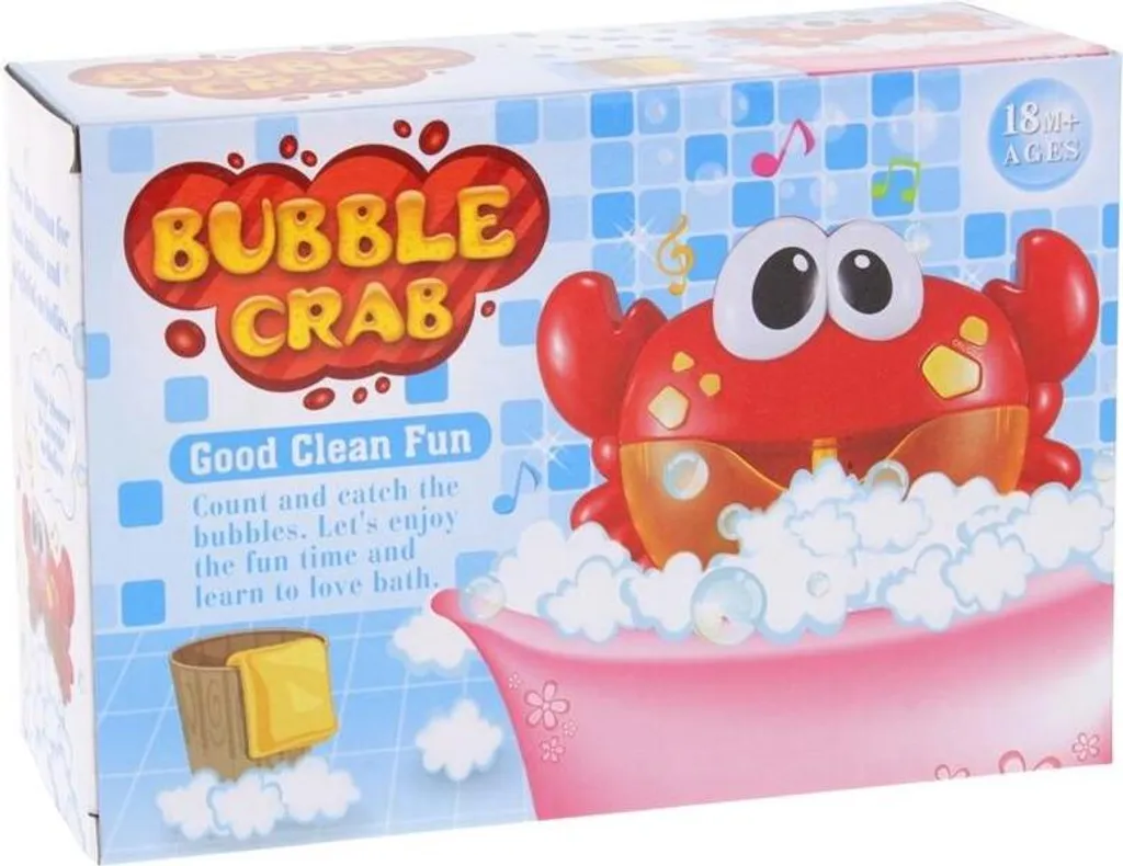 Machine à bulles crabe automatique jouet de bain musical sans BPA - 12