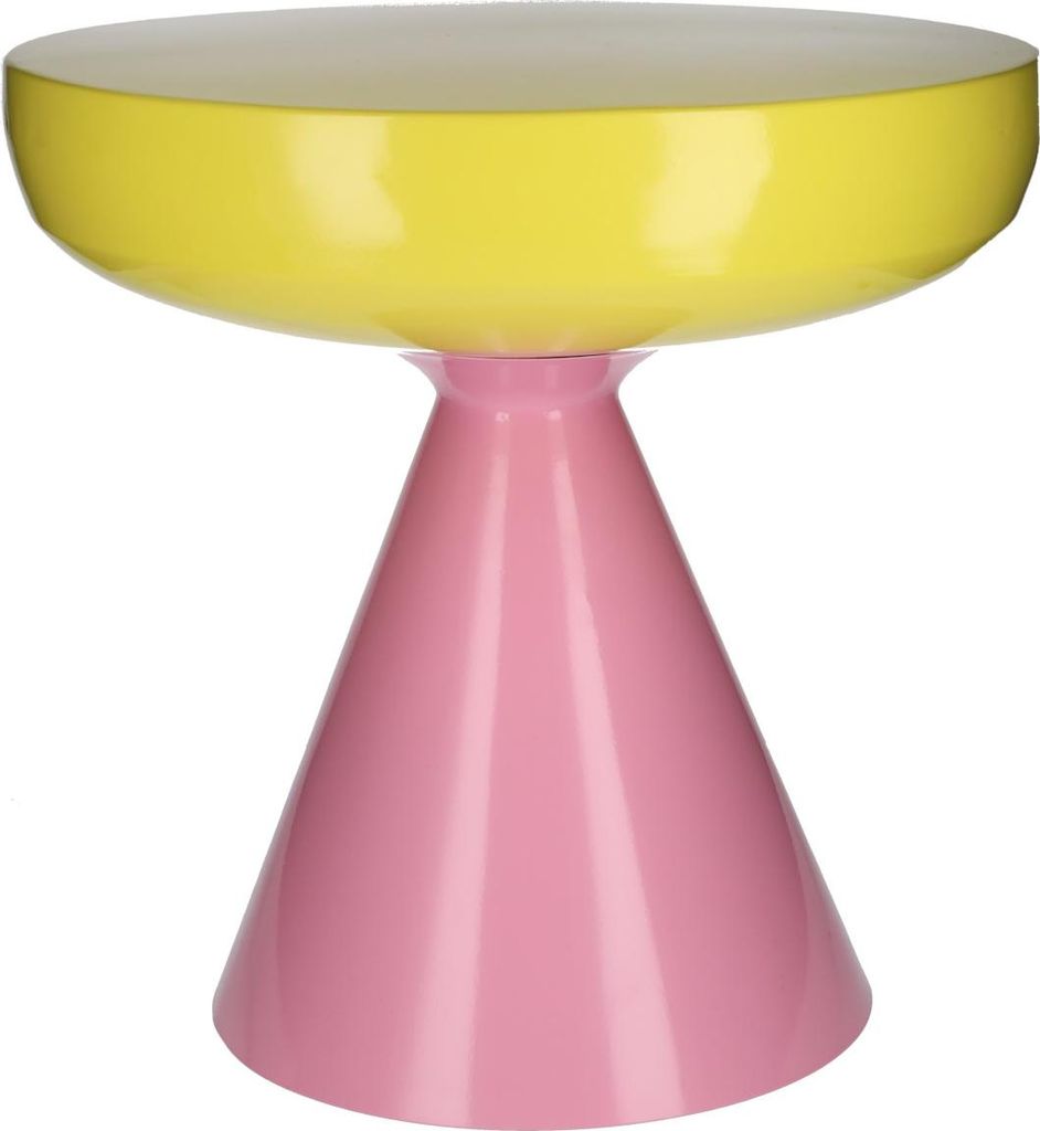 Gift Company Grimaud Beistelltisch gelb/rosa 45cm