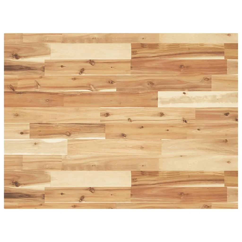 Piano Scrivania 80x60x4 cm Acacia Massiccia | Top per Ufficio e Home Office