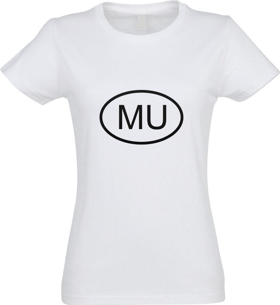 Kiwistar - T-Shirt tailliert - Damen - Weiss - Mauritius MU - mit Motiv Bedruckt - Funshirt Design - Sport - Freizeit - Damen - XL