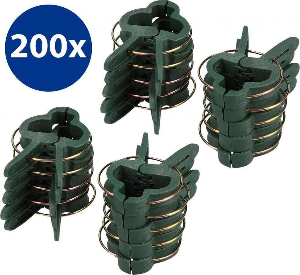 200x Pflanzenclips Pflanzenklammern Pflanzenhalter Pflanzenbinder in Klein