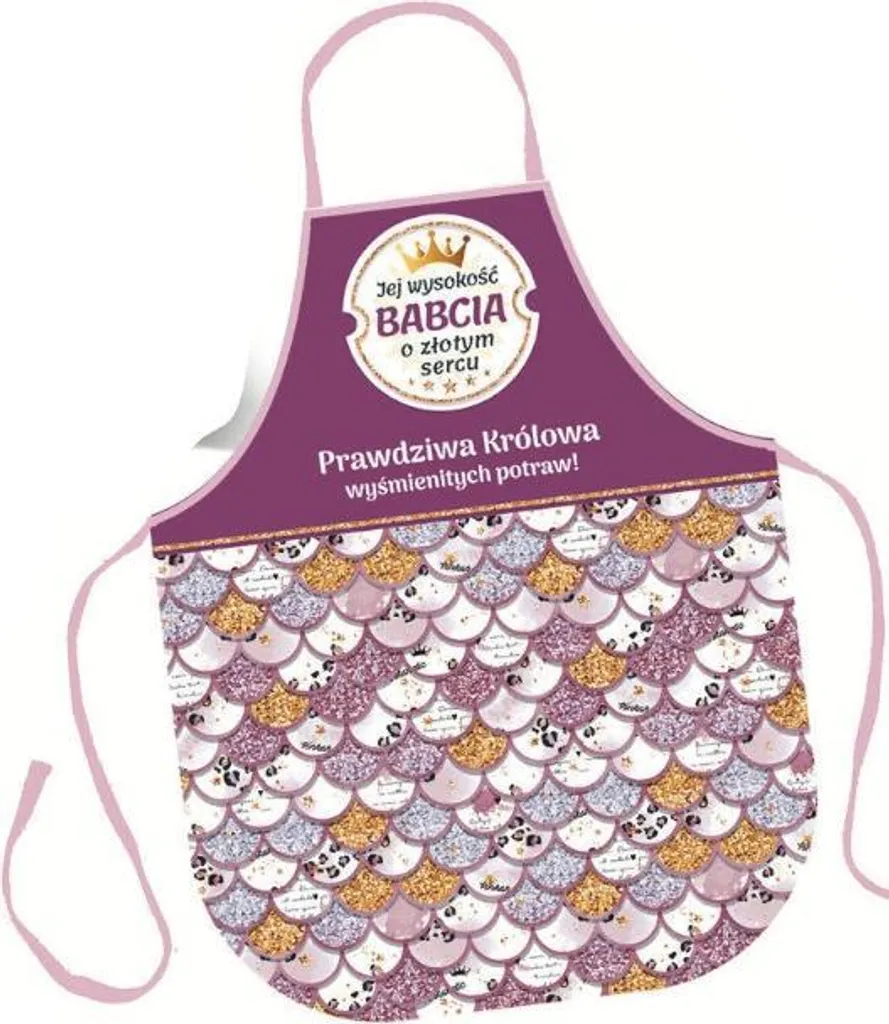 Tablier de Cuisine Vintage pour Femme au Cœur d'Or Modèle 3334-B2