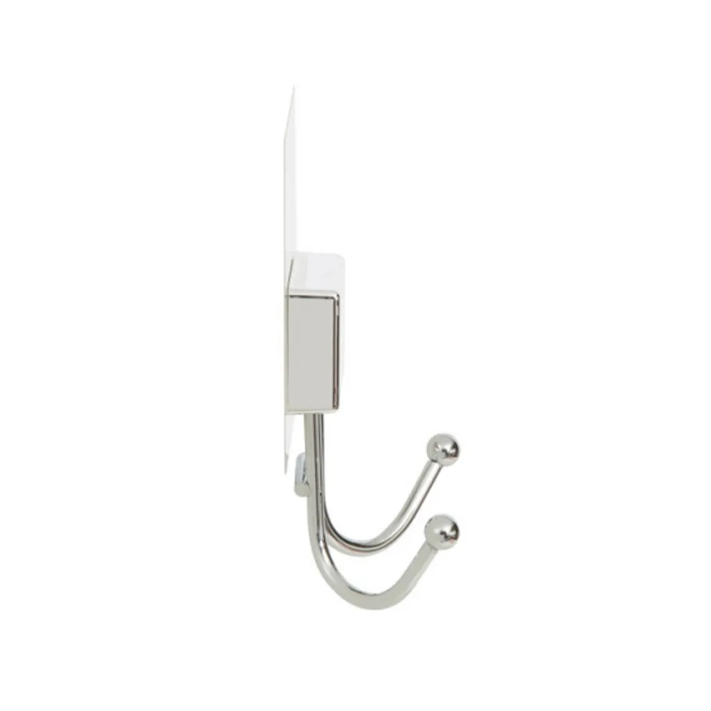 Crochet Bestlock Magic double fixation sans perçage 13 cm de hauteur blanc - 3