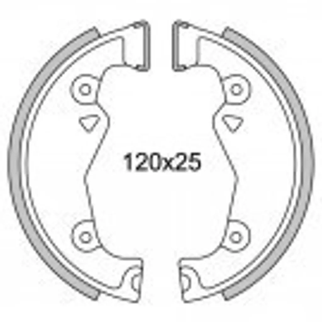 Mâchoires de frein Newfren 1088 Zundapp Small pour tambour d'origine