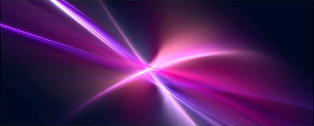 Wallario Poster - Abstrakte Formen und Linien schwarz lila pink weiß, Kunstdruck Größe: 80 x 200 cm