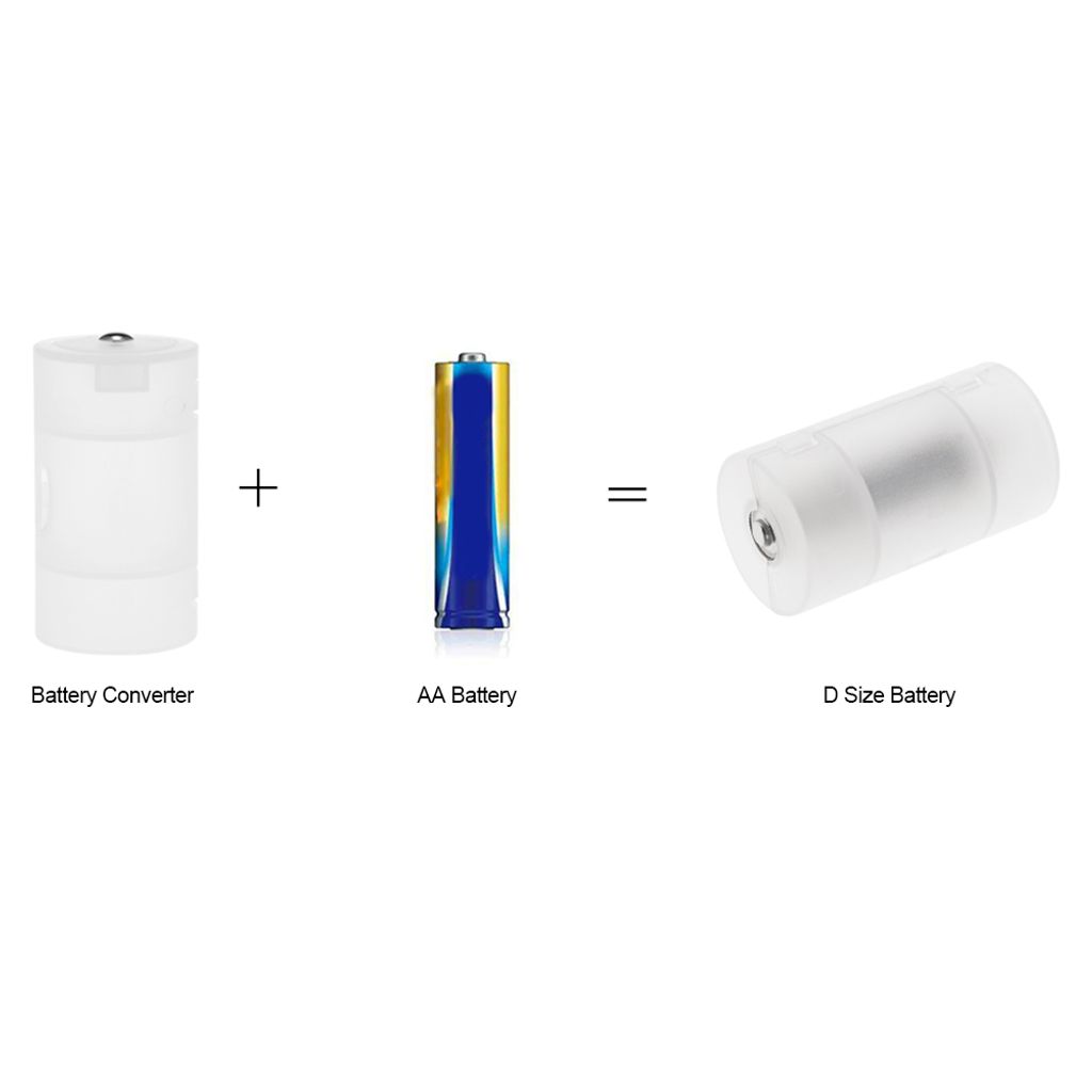 Fielect AAA-zu-AA Batterie-Adapter – 8 Stück, Schwarz, Für Notfälle Und Elektronik, 4,5 V Ausgang