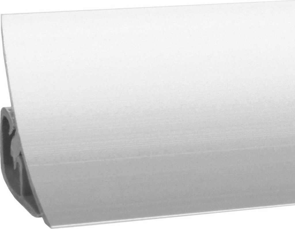 HOLZBRINK Küchenabschlussleiste Vollaluminium Küchenleiste Aluminium Wandabschlussleiste Arbeitsplatten 23x23mm 150 cm