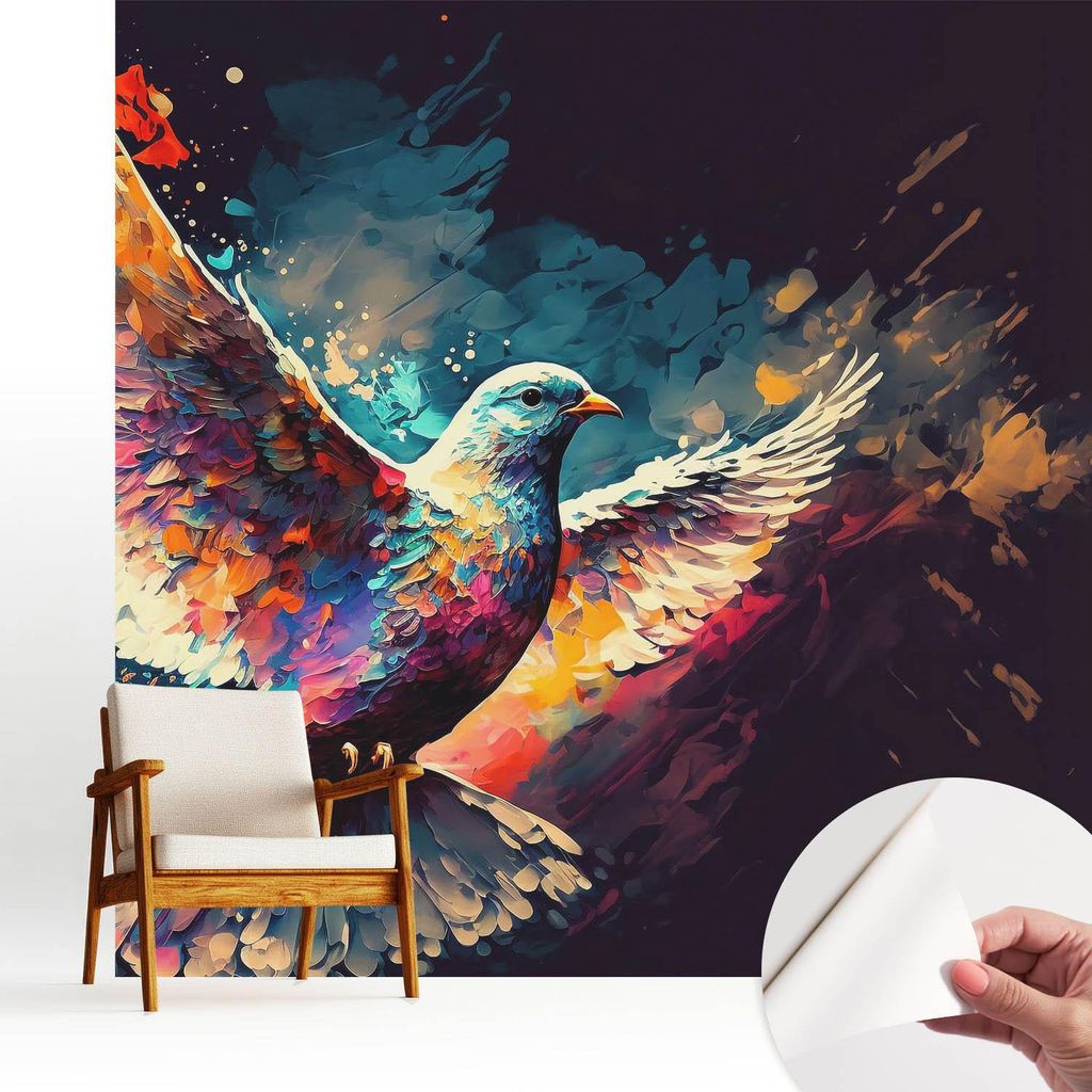 Fototapete selbstklebend - 250x250 cm - Tapete - Wandtapete - Wandbilder - Klebefolie - Dekofolie - Tapete Folie - Wand - Dekoration - Wohnzimmer -...