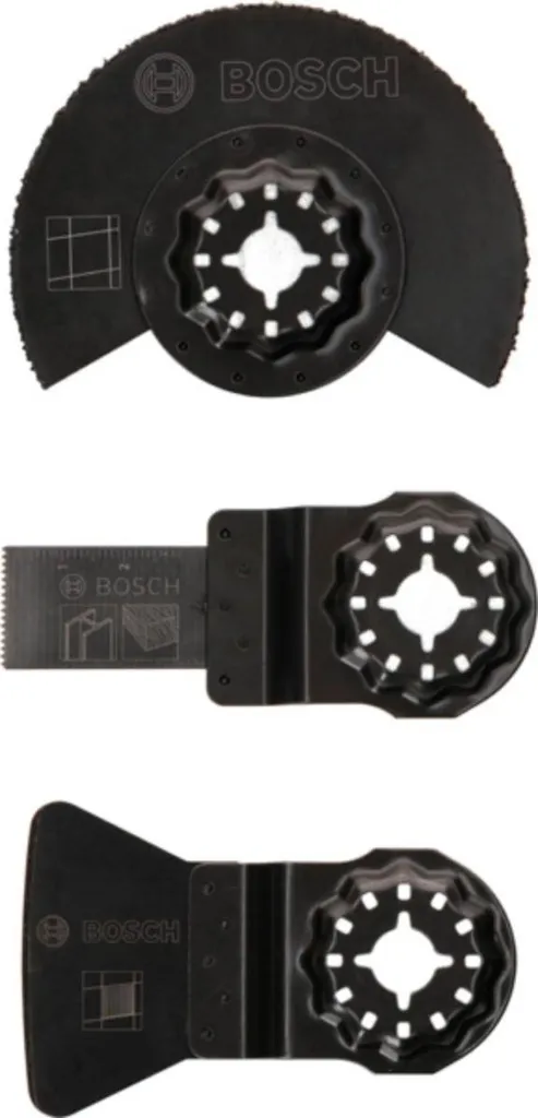 Bosch Kit de 3 Lames Starlock pour Outils Multifonctions Spécial Carrelage