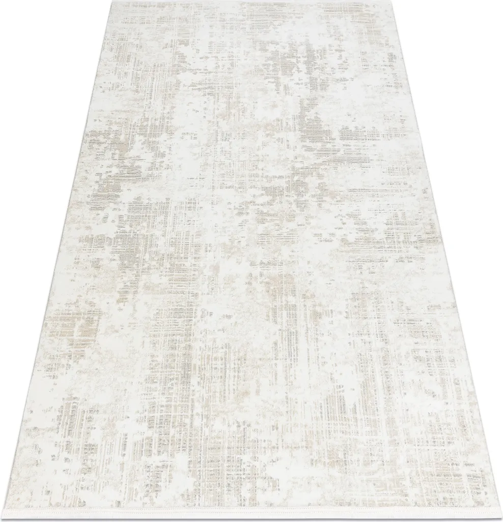 Grand Tapis de Salon Crème Vintage Style Structuré DUKE 280x370 cm