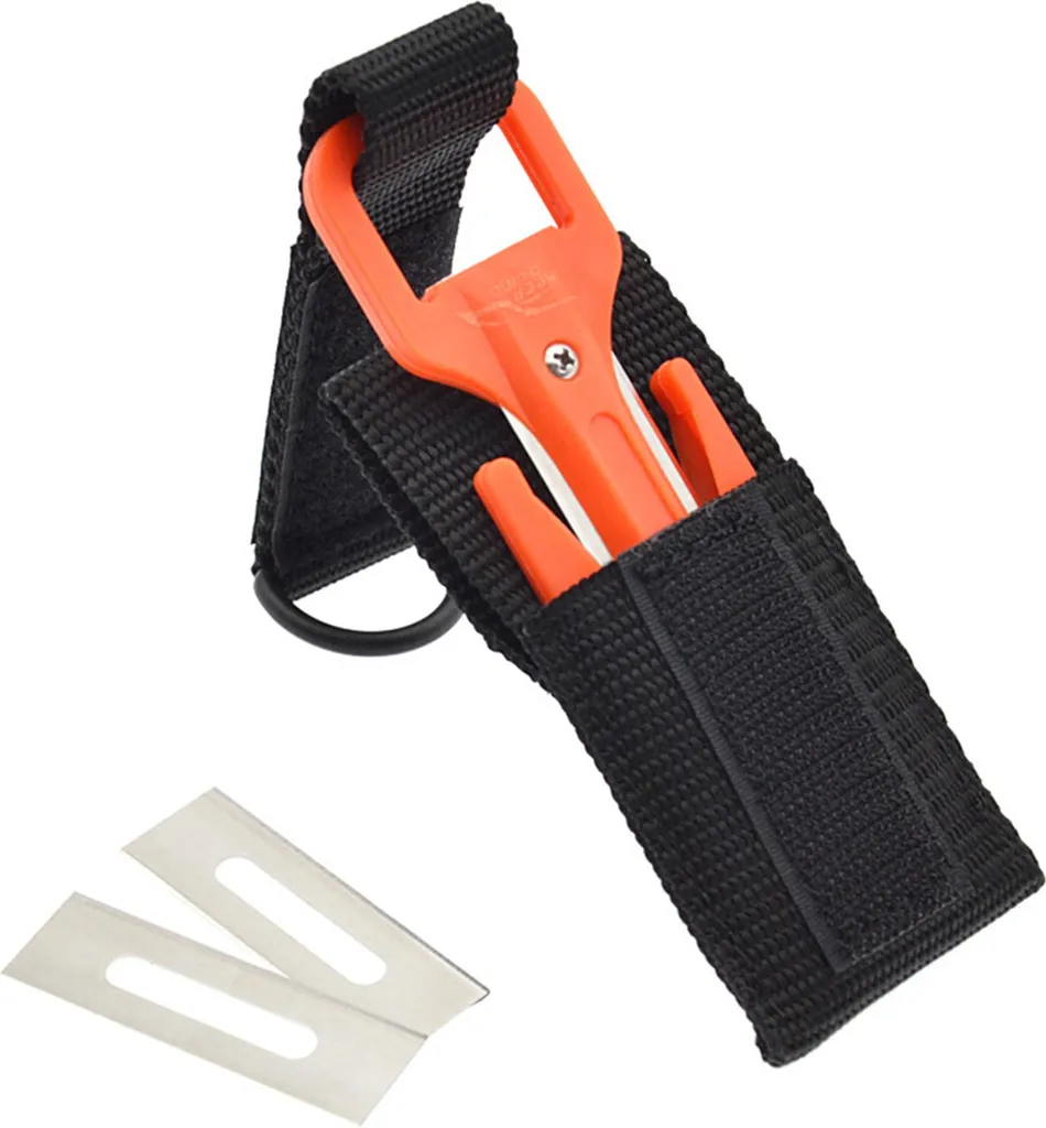 Accessorio Sicurezza Immersioni: Taglierina Lenza con Pouch Nylon