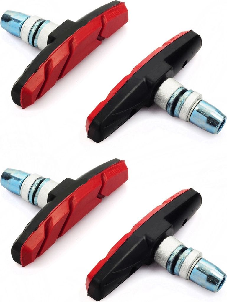 Paar Fahrradbremsbeläge, leicht, geräuschlos, universell einsetzbar, für Mountainbikes, Rennräder, V-Bremsbacken, Block, Gummibelag, Ersatz, Fa...