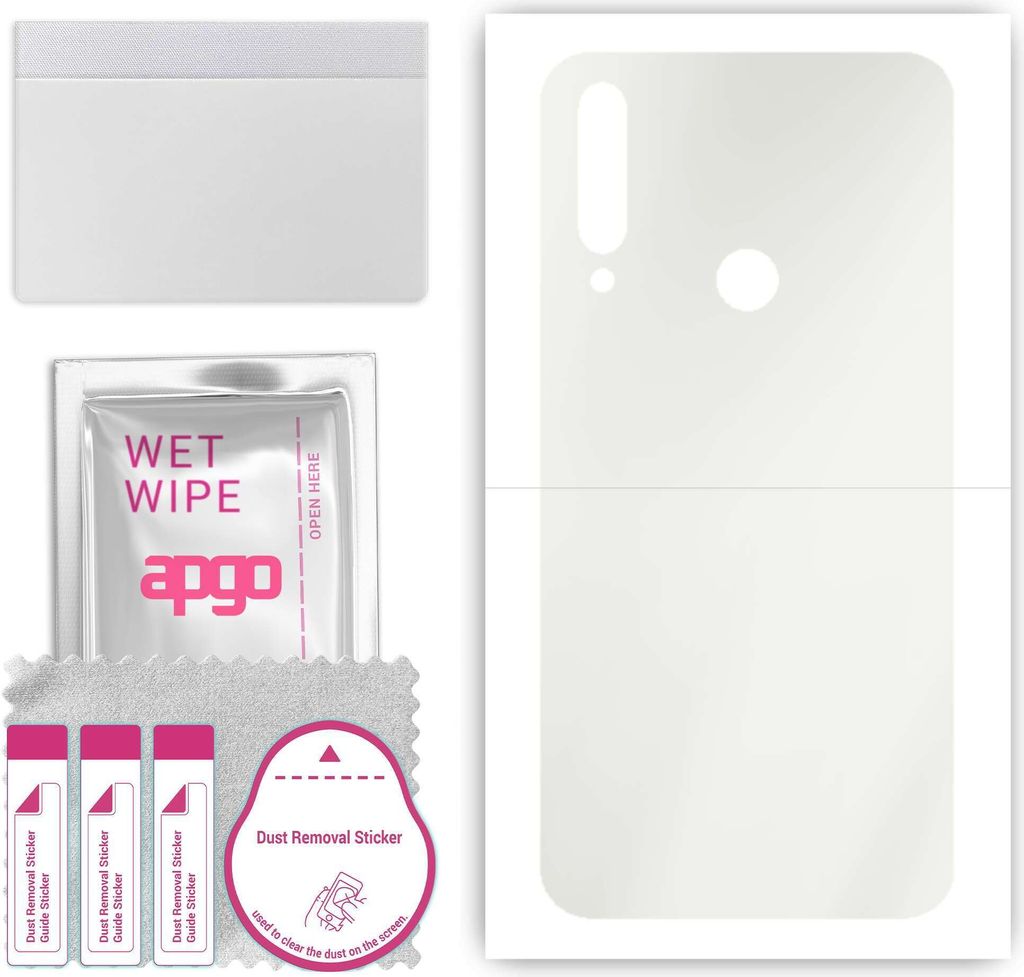 apgo Rückseite Schutzfolie, Matt, kompatibel mit Honor 9X, Hinten Hydrogel-Displayschutzfolie mit Positionierhilfe, kratzfest, einfache Montage