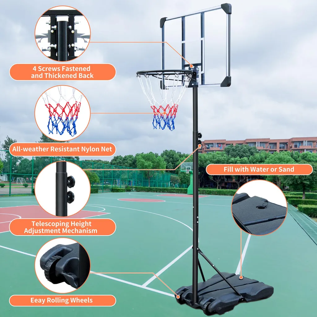 Panier de Basket Mobile Résistant aux Intempéries pour Usage Intensif - 6