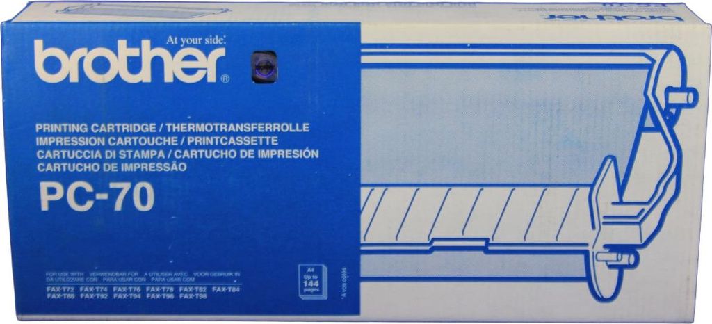 Brother Mehrfachkassette PC-70 inkl. Farbband (144 Seiten)