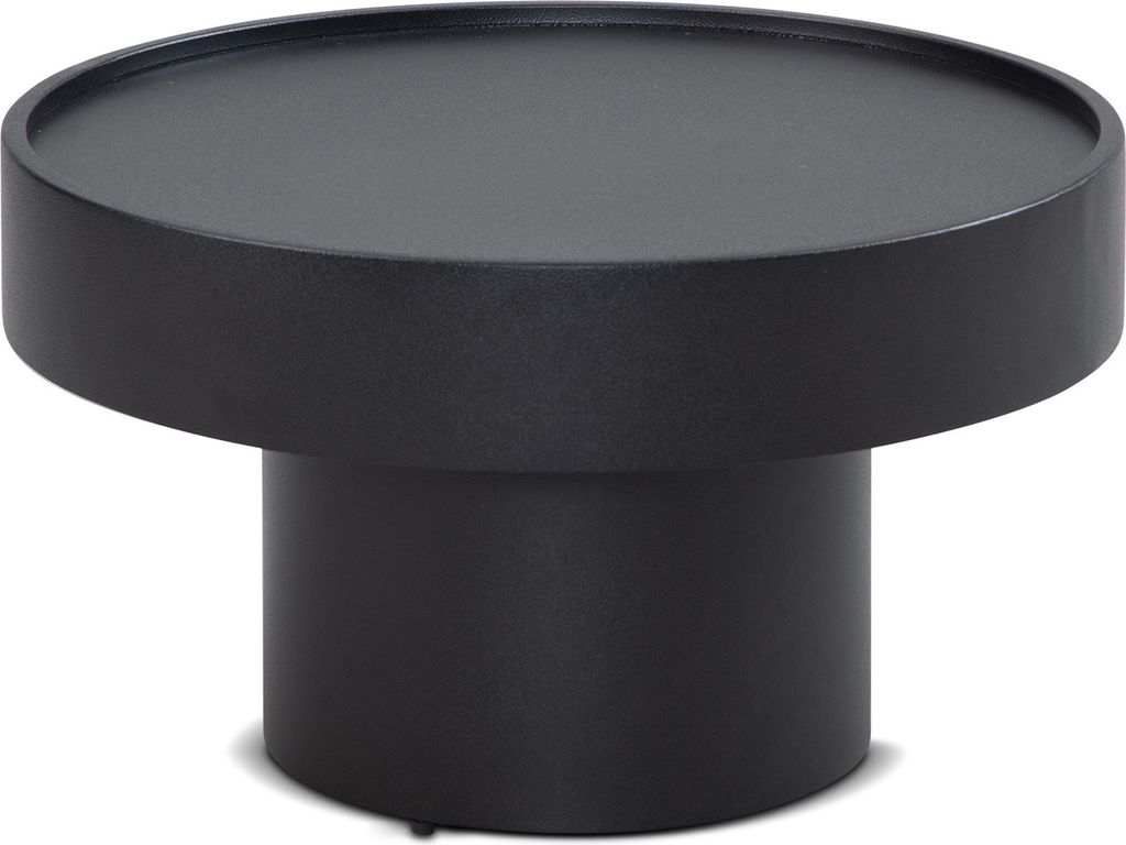 Couchtisch FineBuy Pilzform Metall Schwarz 60x60x36 cm Produktbild 5