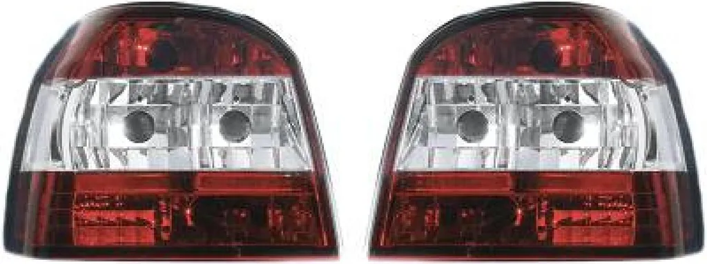 Kit de feux arrière design verre clair Rouge-Blanc Limo pour Berline