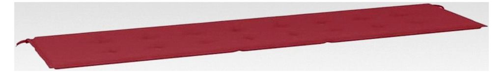 Gartenbankauflage, Sitzkissen für Outdoor, Polsterauflage für Gartenbank, Bankpolster, Weinrot 200x50x4cm Oxford-Gewebe