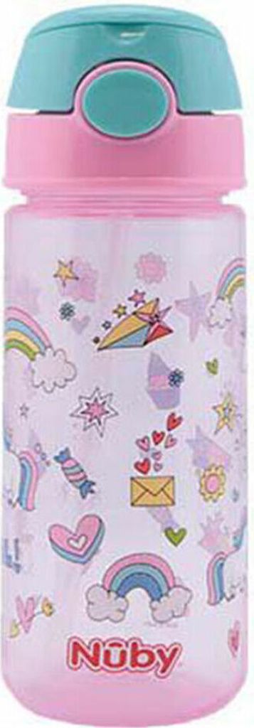 Nûby Trinkhalmflasche Active pink, 540 ml, 1 St