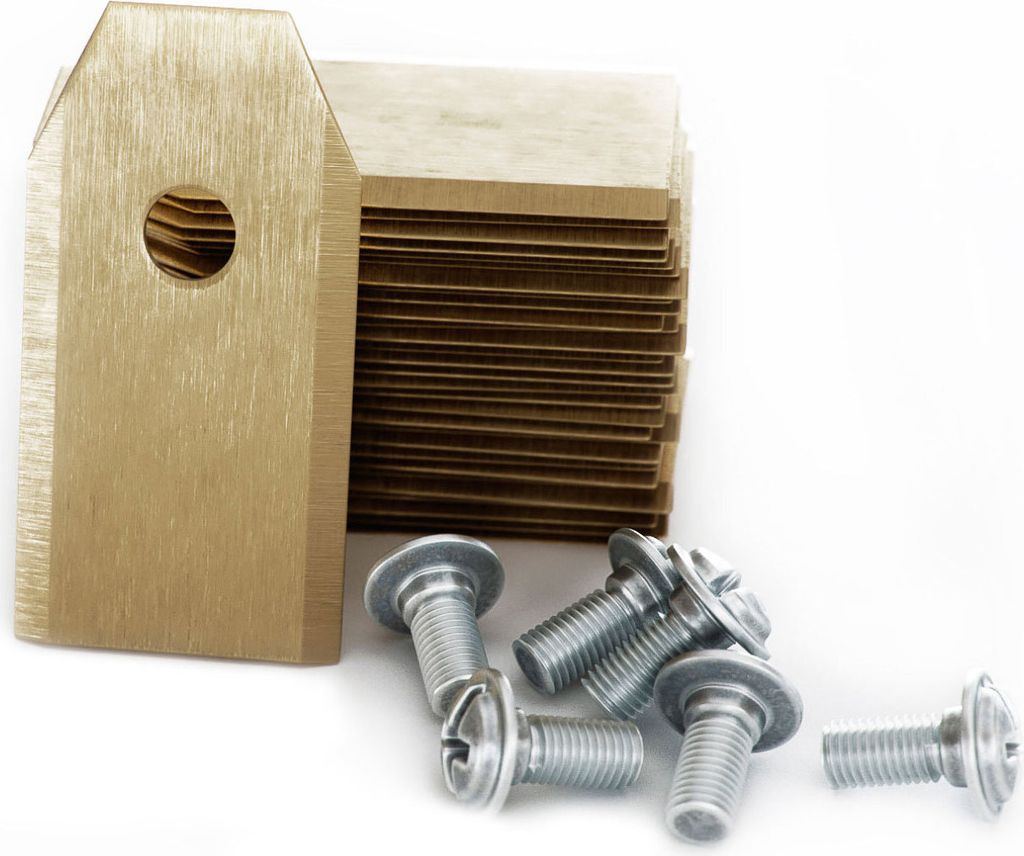 MOWHOUSE 30 x Premium Ersatzmesser für Husqvarna Gardena Mc Culloch Mähroboter - Messer Klingen Set (Titan)