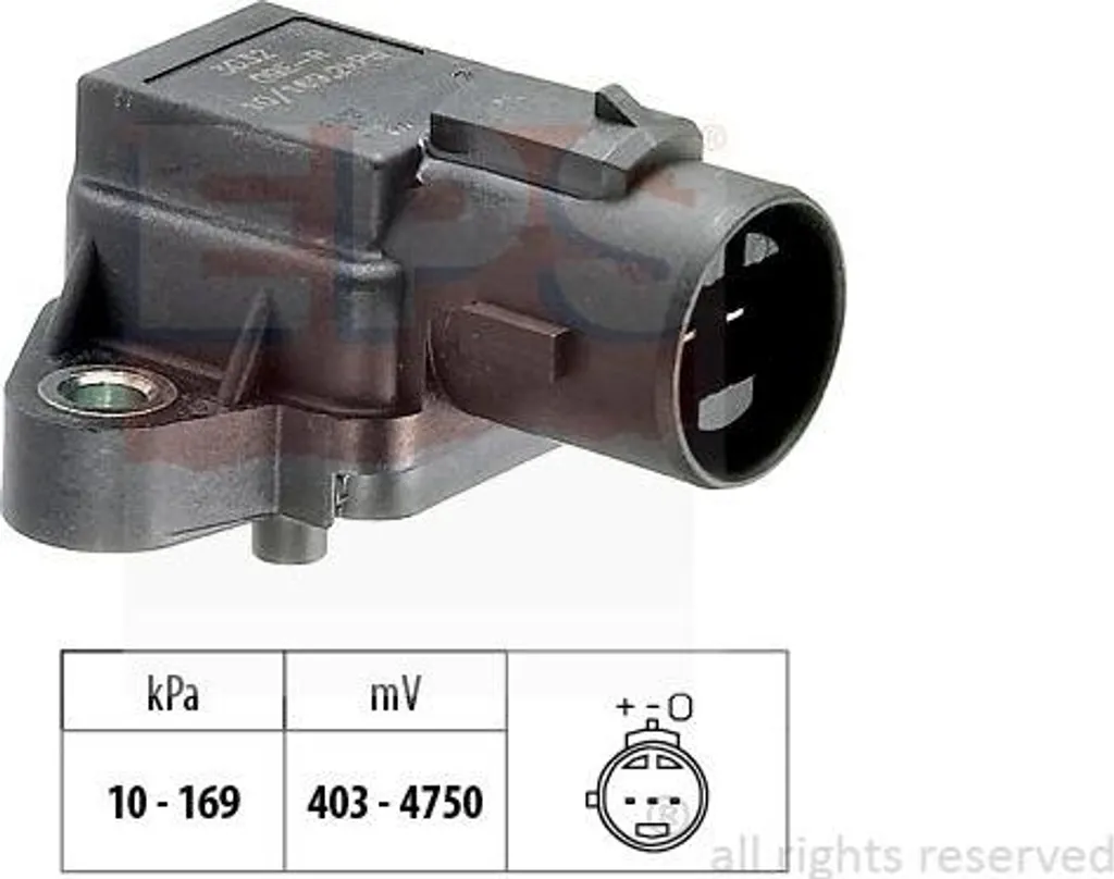 Capteur Pression d'Air EPS 1.993.032 OE 37830P05A01 pour Honda Civic