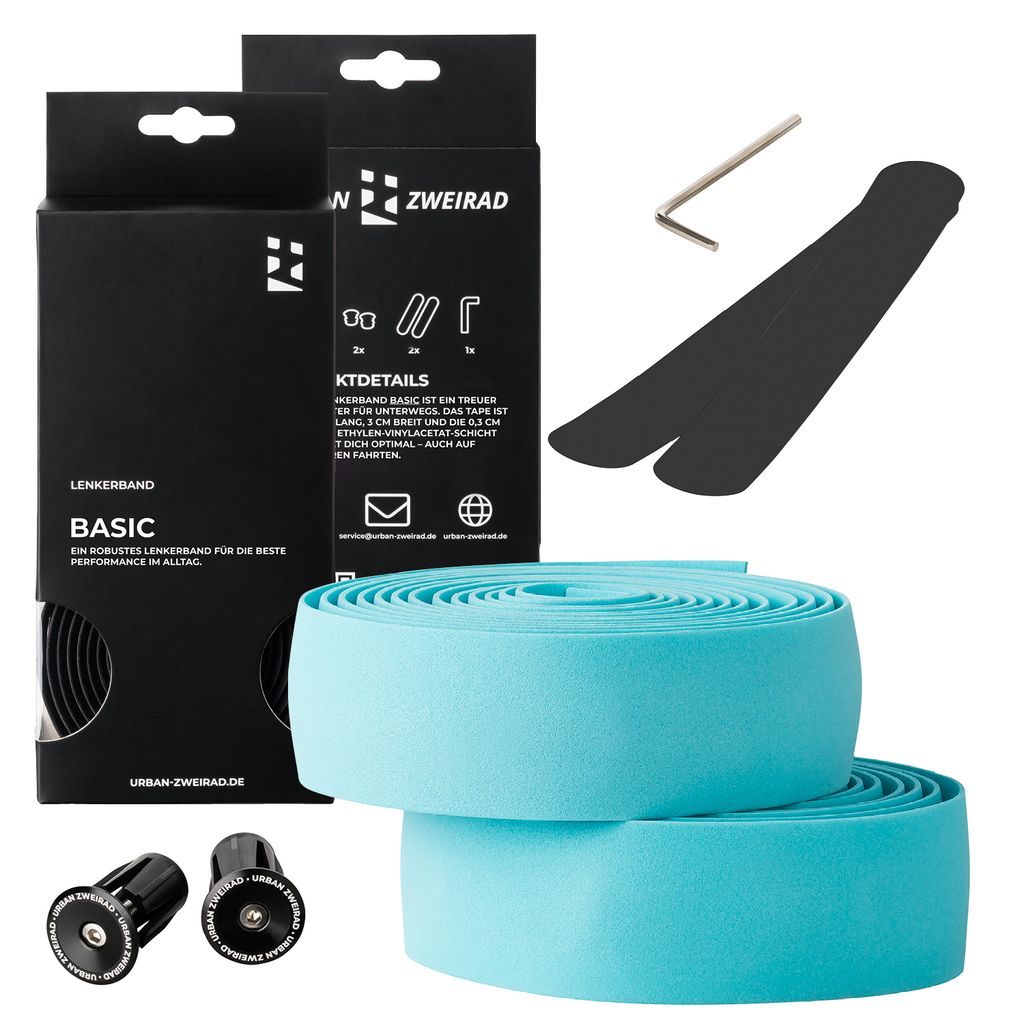 Fahrrad Lenkerband (Standard) mit Aluminium Lenkerstopfen Produktbild 