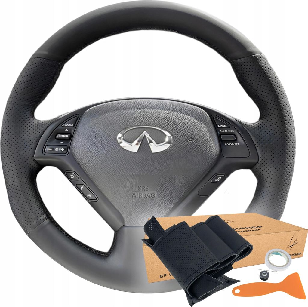 Lenkradabdeckung Für Infiniti G35 G37 G25 Ex Q60 Qx50 Q40
