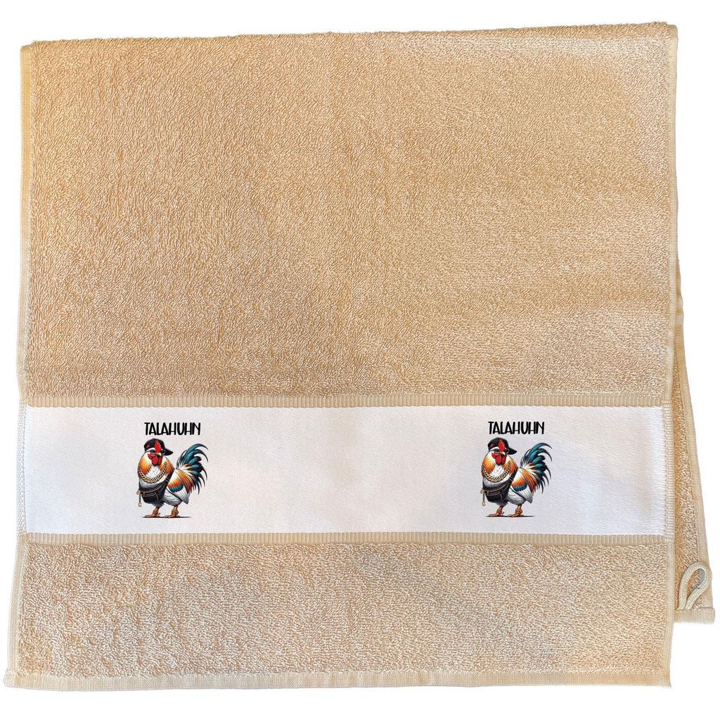 Huuraa Handtuch Talahuhn Meme Talahon 50x100cm Sand Baumwolle Handtuch Geschenkidee
