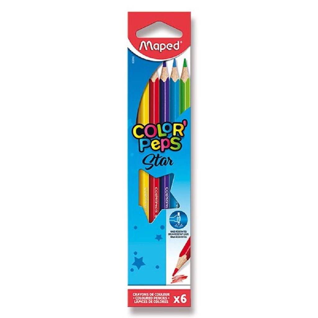 Maped Dreikant Buntstift COLOR'PEPS 6er Kartonetui