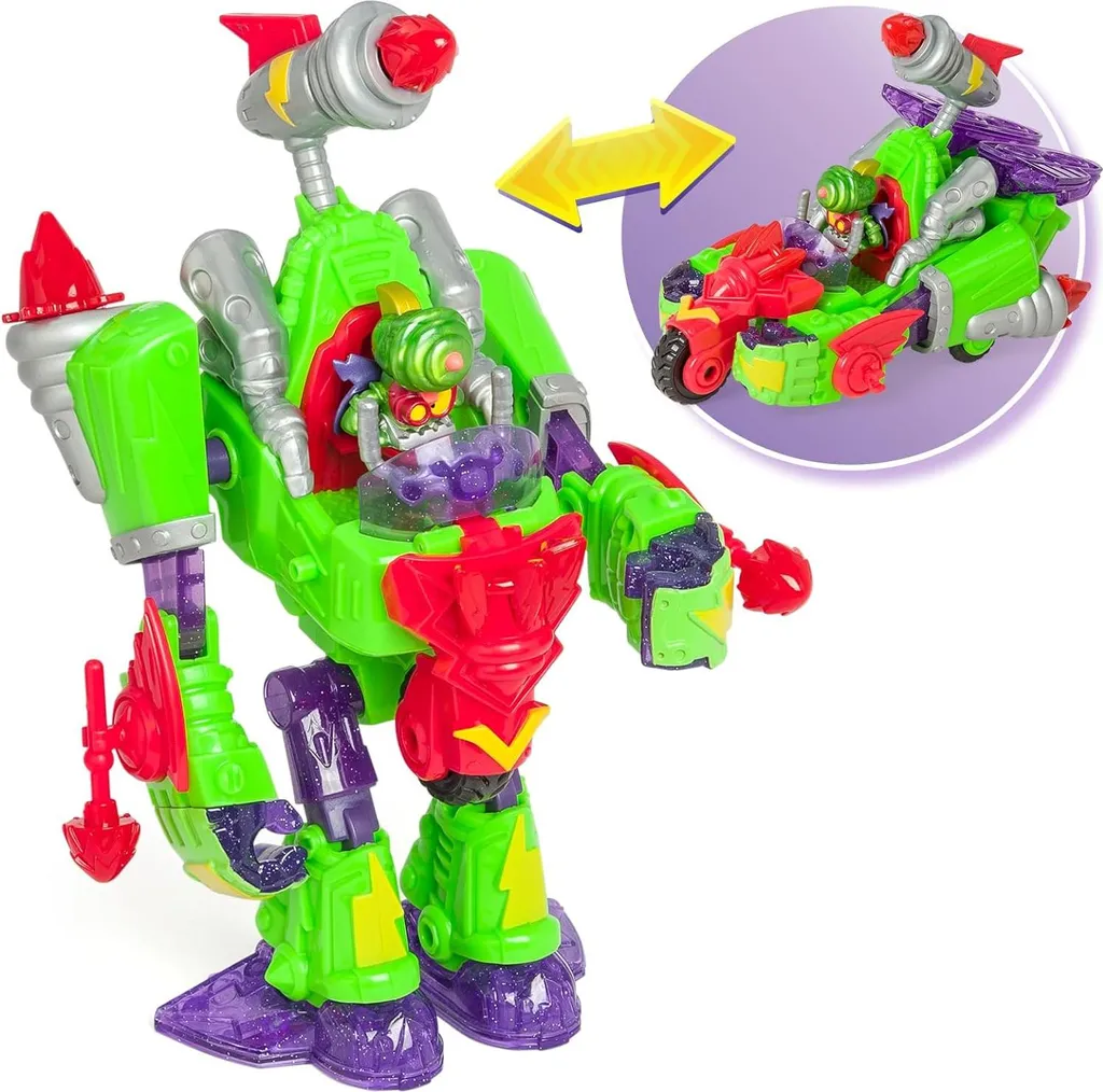 Jouet Robot Transformable Turbo Warrior Speed SuperZings Legends 32220 - 3