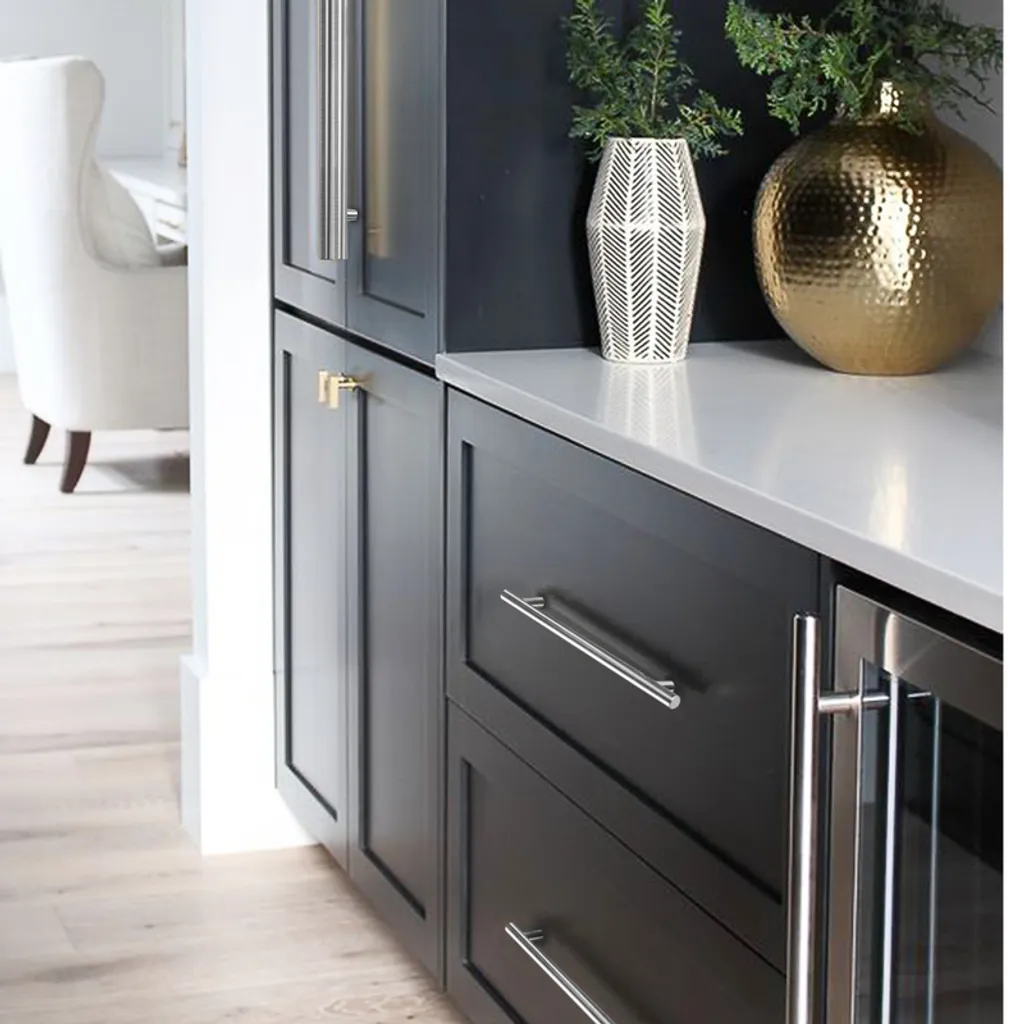 Jayseuw Maniglie Armadio Cucina 220x160mm | Stock 100 Pezzi Acciaio - 5