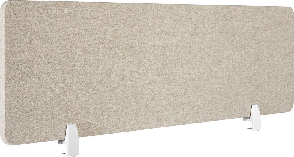 Cloison de bureau Noisy avec coins arrondis - 160 x 40 cm, Image du produit 