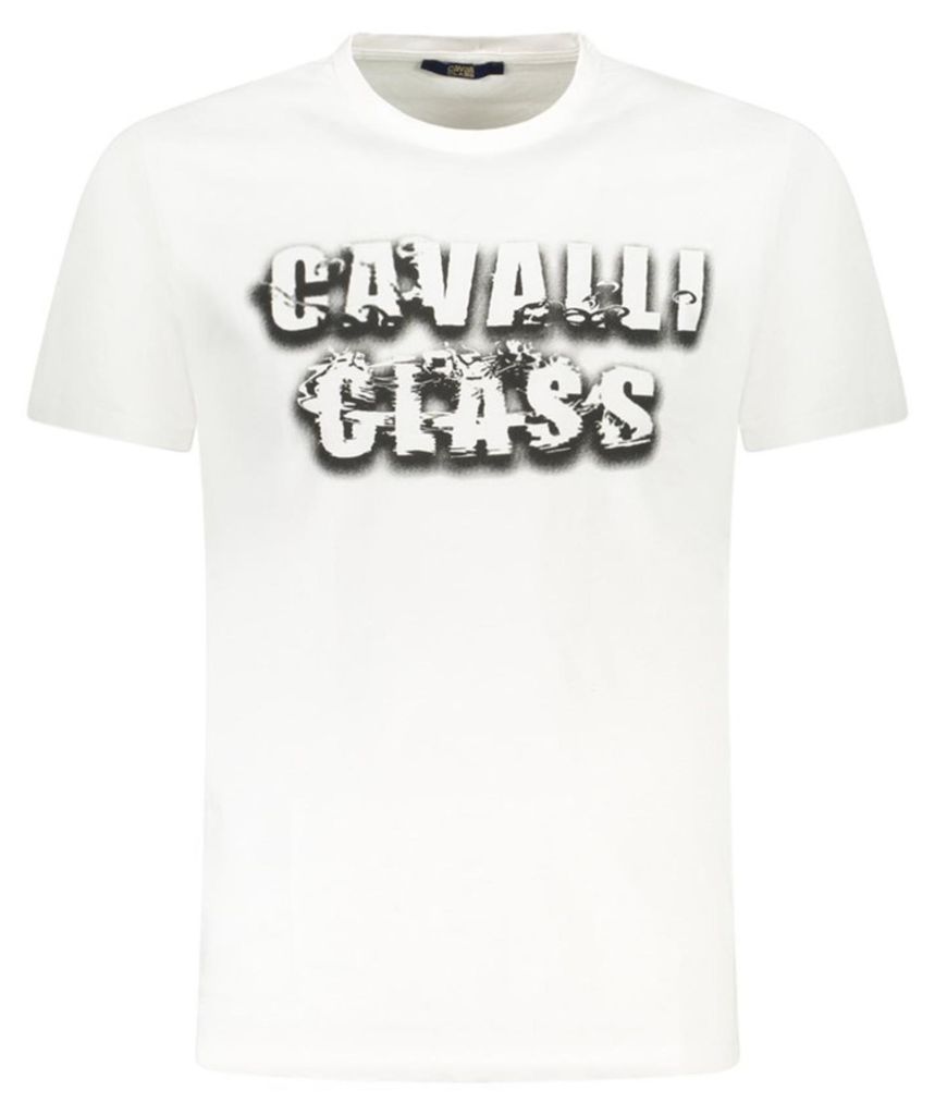 Cavalli Class Herren KURZARM-T-SHIRT Weiß TXT61CJD060_BI00533 : Größe - XL Größe: XL