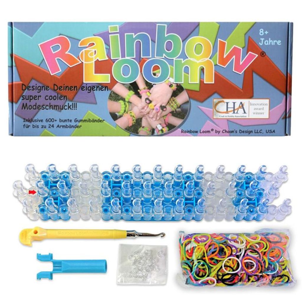 Van der Doelen Rainbow Loom, das Original-Starterset mit 600 Webstuhlteilen
