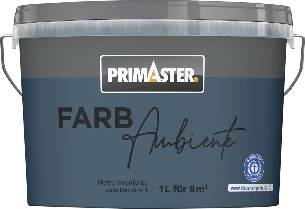 Primaster Farbambiente Wandfarbe matt pazifik 1 L Produktbild 