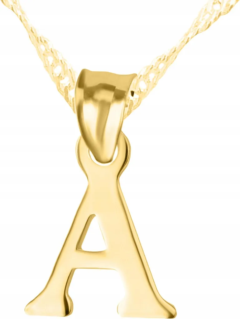 Catena Oro con Lettera A Argento 925 - Qualità Garantita e Duratura