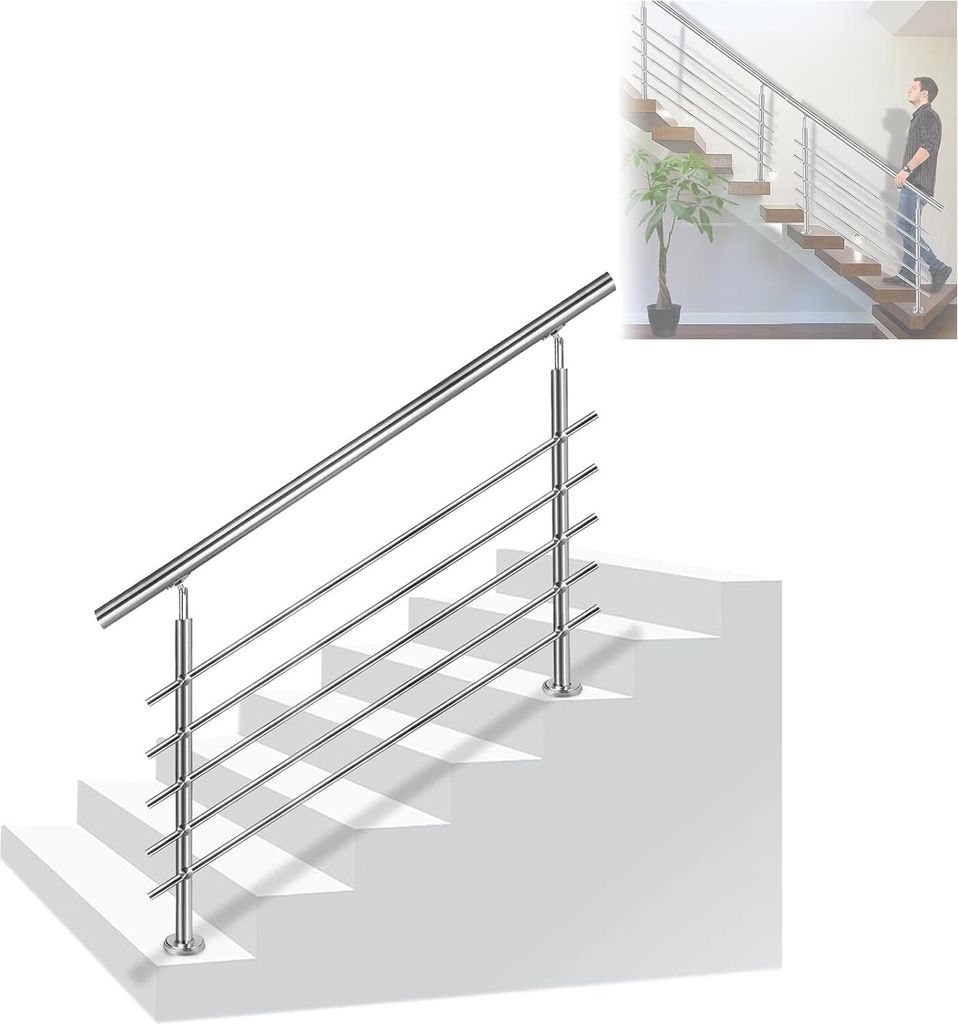 ACXIN Handlauf Geländer Treppengeländer Ø 42 mm Produktbild 