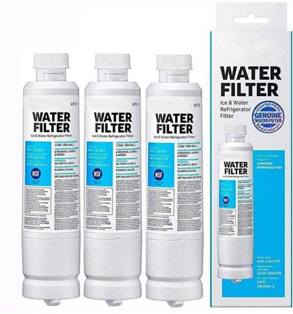 Filterpatroon, 3-tegelpak, geschikt voor waterfiltersysteme, koelkastreserveonderdelen