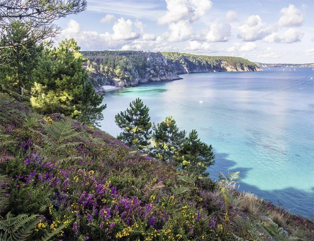 Puzzle 2000 pièces anti-stress Nathan Plage de Crozon pour adulte