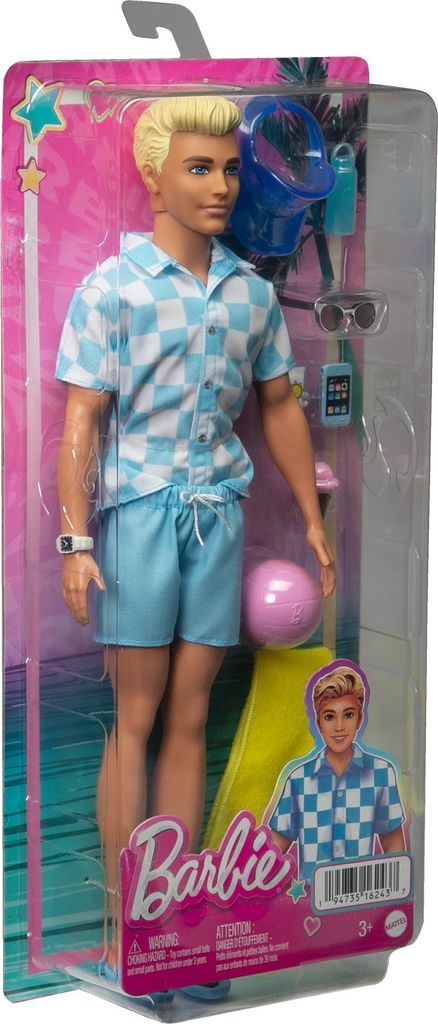 Barbie Ken Na pláži HPL74 Obrázek produktu 10