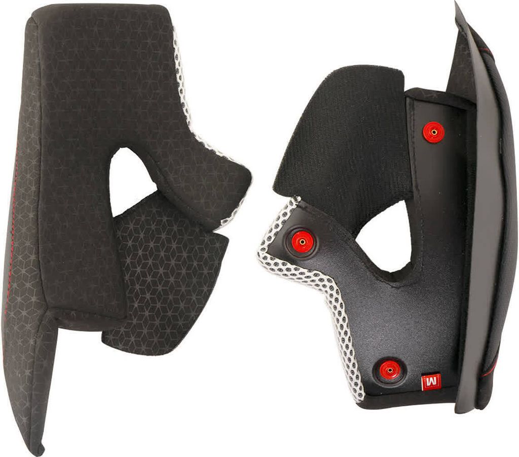 Schwarz Weiß Kissen Paar CGM 666 TWIN Helm Größe XXL