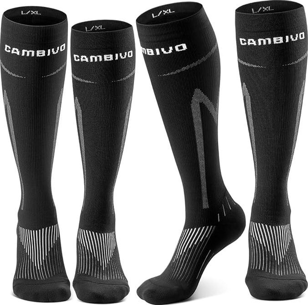 CAMBIVO 2 Paar Kompressionsstrümpfe Herren Damen Klasse 2 Produktbild 