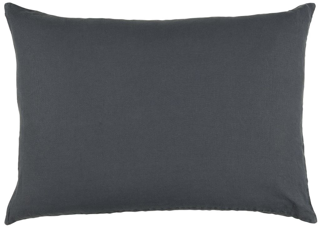 IB Laursen Kissenhülle Leinen Midnight Blue Blau Kissen 50x70 Kissenbezug