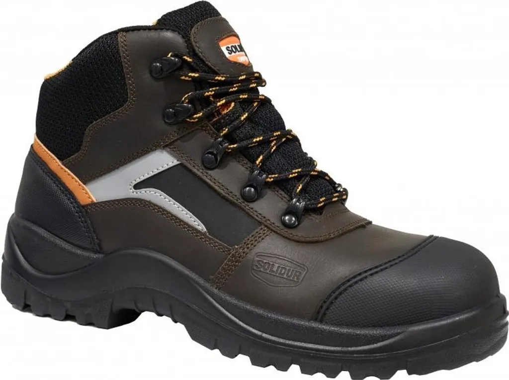 Chaussures de sécurité cuir SOLIDUR ALPHA ALPS-37 anti-coupure