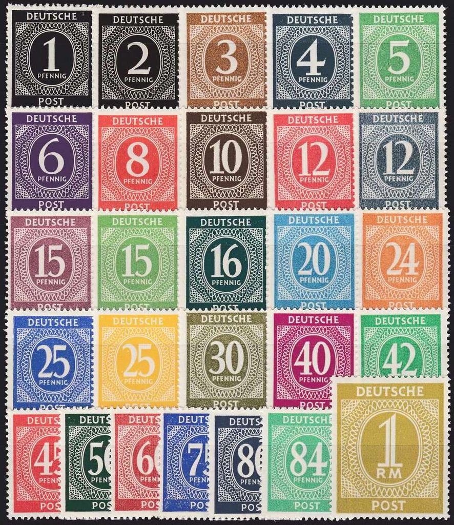 Alliierte Besetzung Gemeinschaftsausgaben Nr. 911-937 postfrisch **